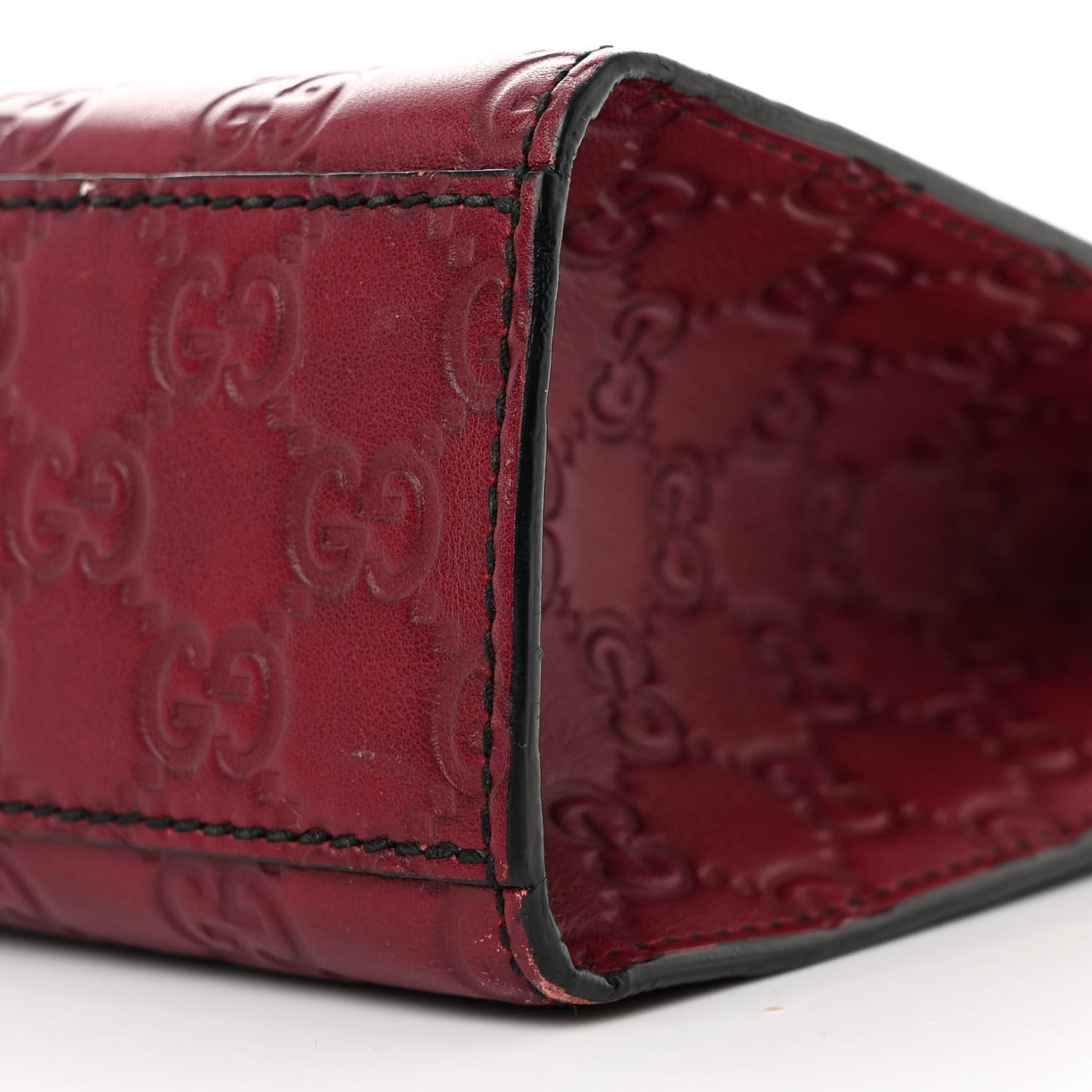 Soft Guccissima Medium Emily Chain Shoulder Bag Classic Ruby