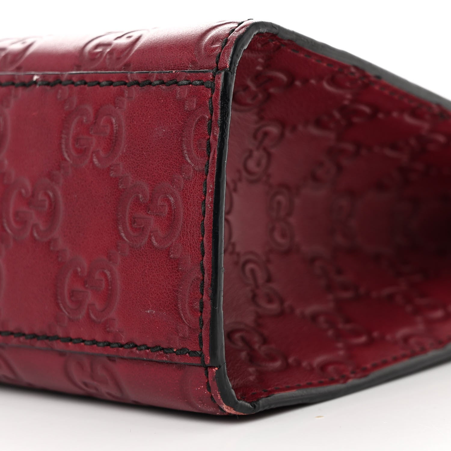 Gucci Soft Guccissima Medium Emily Chain Shoulder Bag Classic Ruby 9 of 12