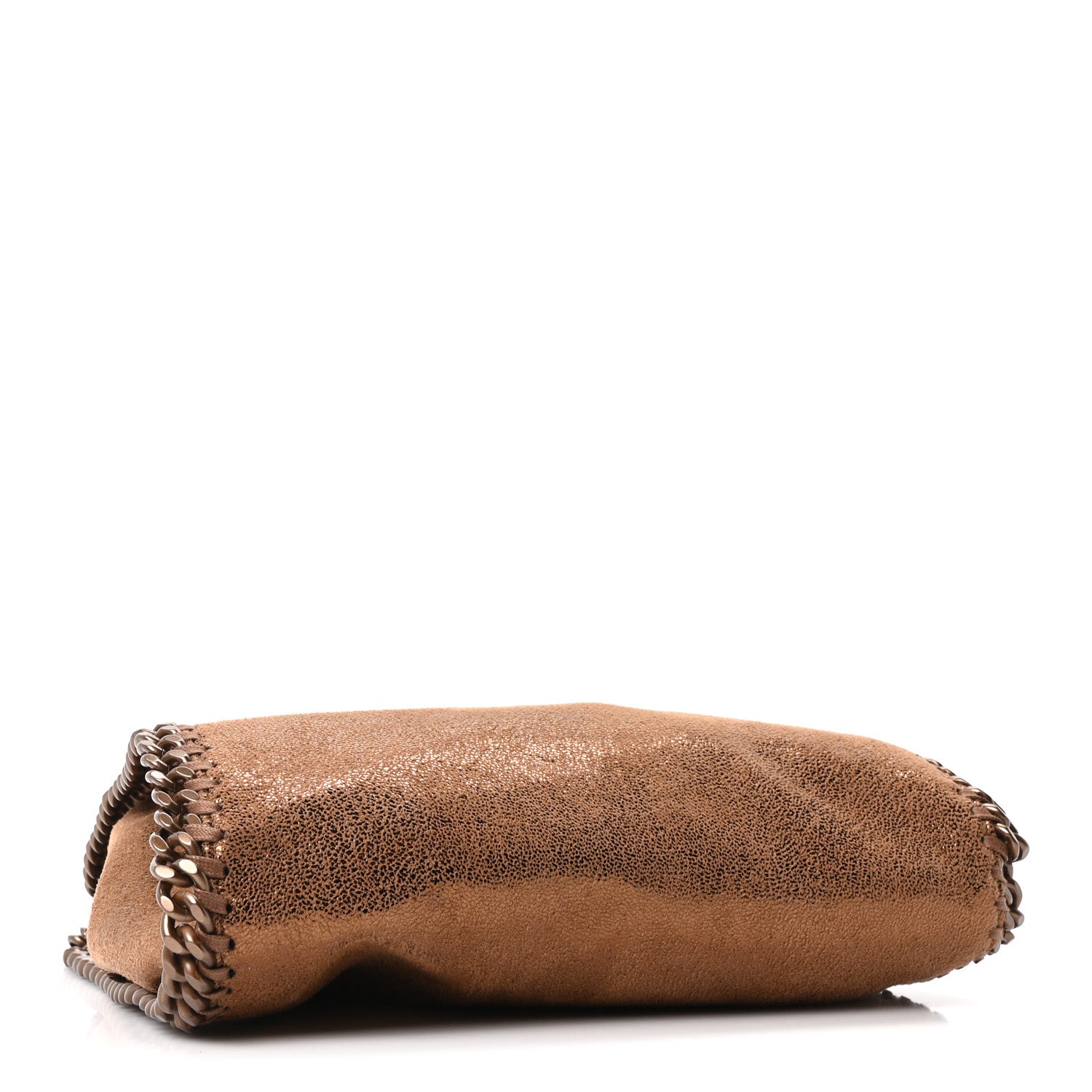 Stella McCartney Metallic Shaggy Deer Mini Falabella Fold Over Tote Bronze 4 of 10