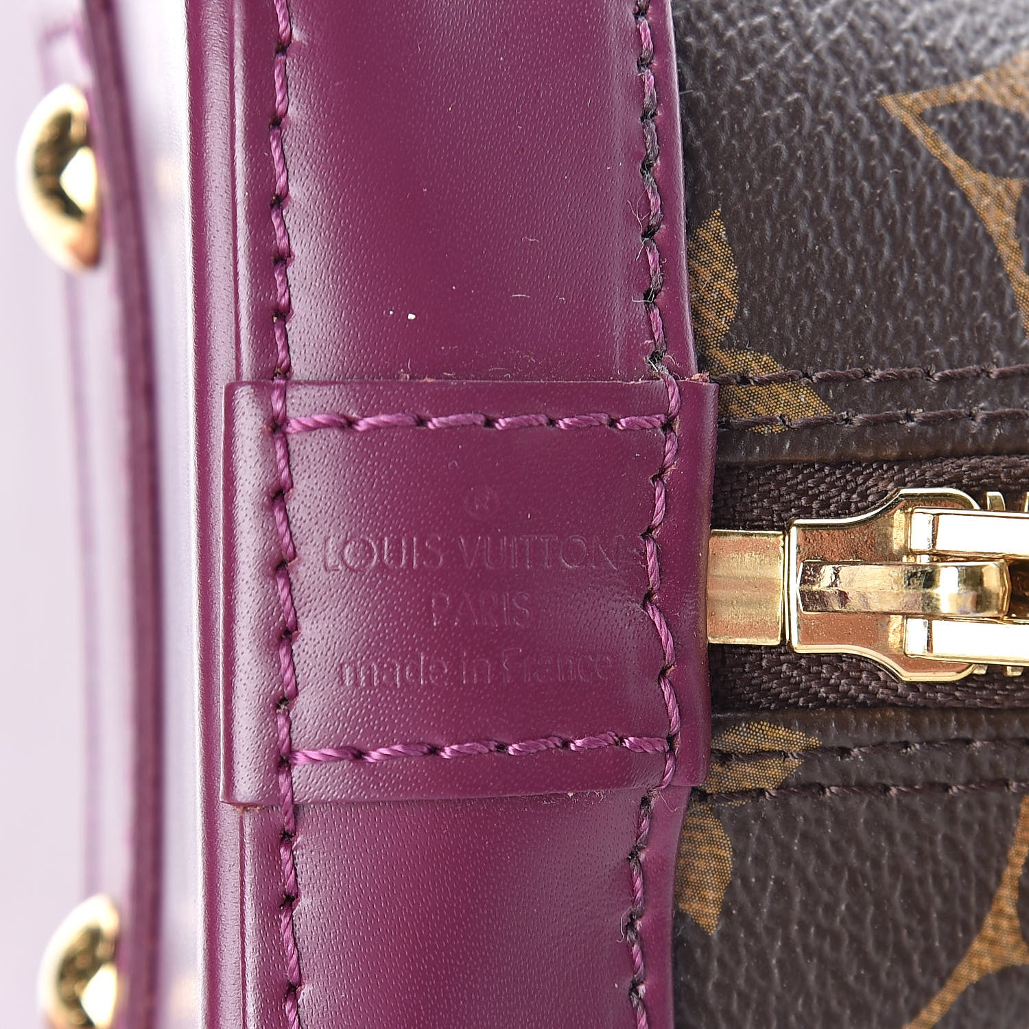 Louis Vuitton Monogram Totem Alma BB Magenta 6 of 9