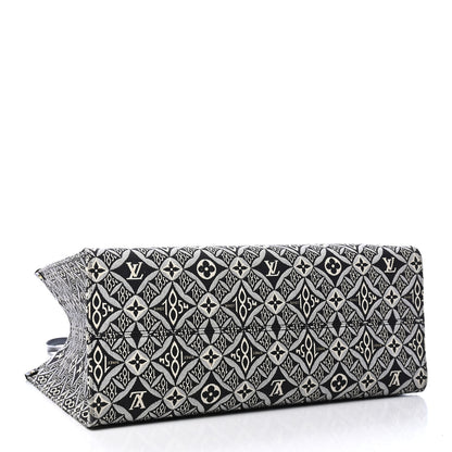 Louis Vuitton Jacquard Since 1854 Onthego GM Grey 4 of 9