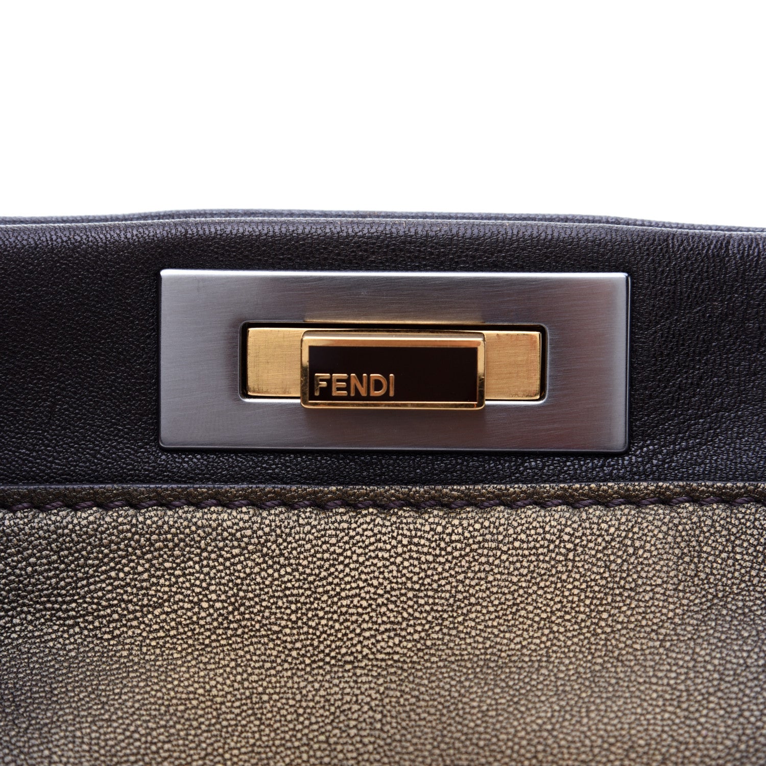 Fendi Goatskin Zucca Ombre Large Peekaboo Iconic Satchel Moro Gold Tobacco 13 of 14