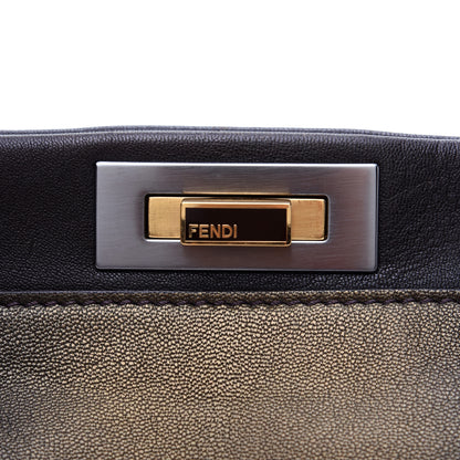 Fendi Goatskin Zucca Ombre Large Peekaboo Iconic Satchel Moro Gold Tobacco 13 of 14