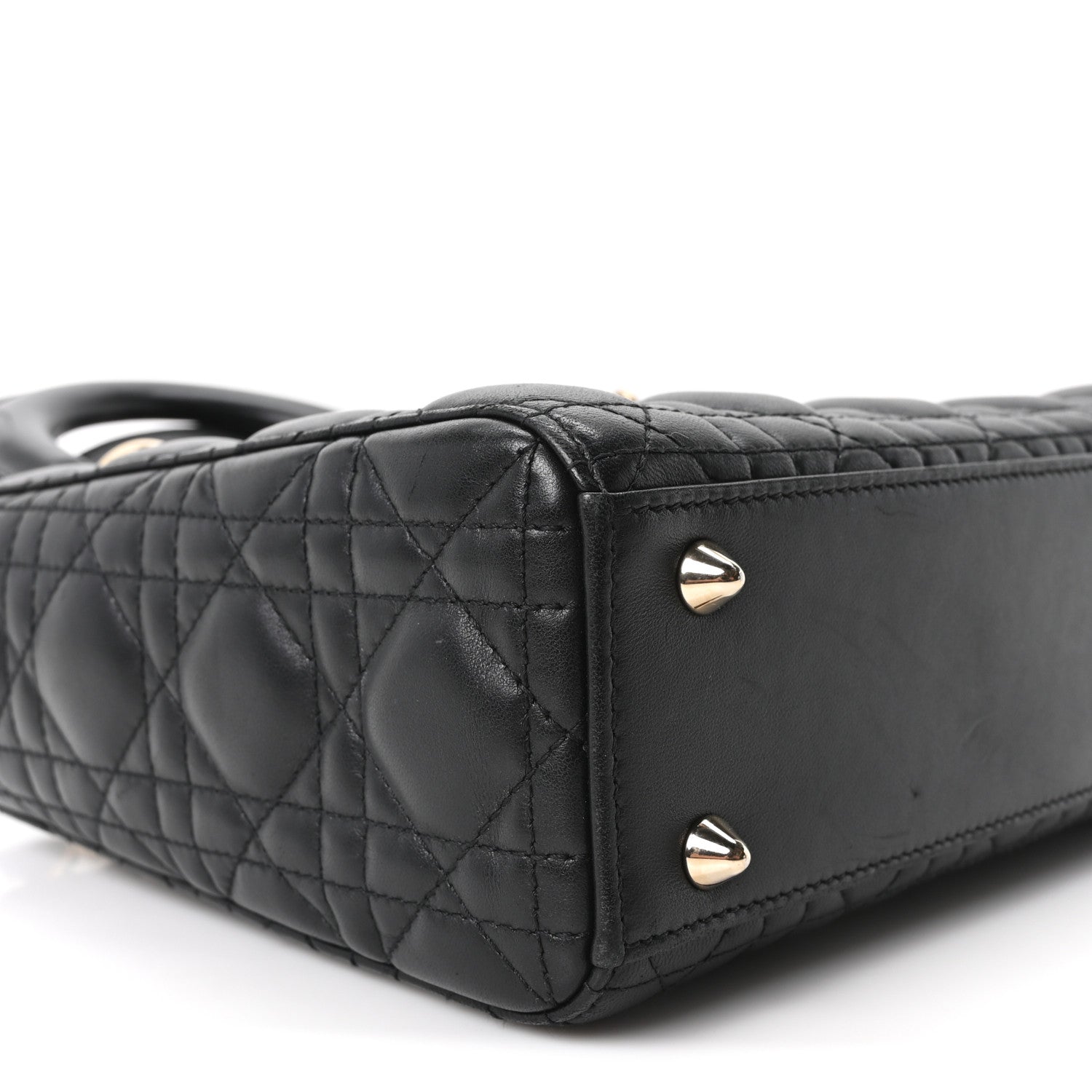 Christian Dior Lambskin Cannage Small My ABCDior Lady Dior Black 8 of 9