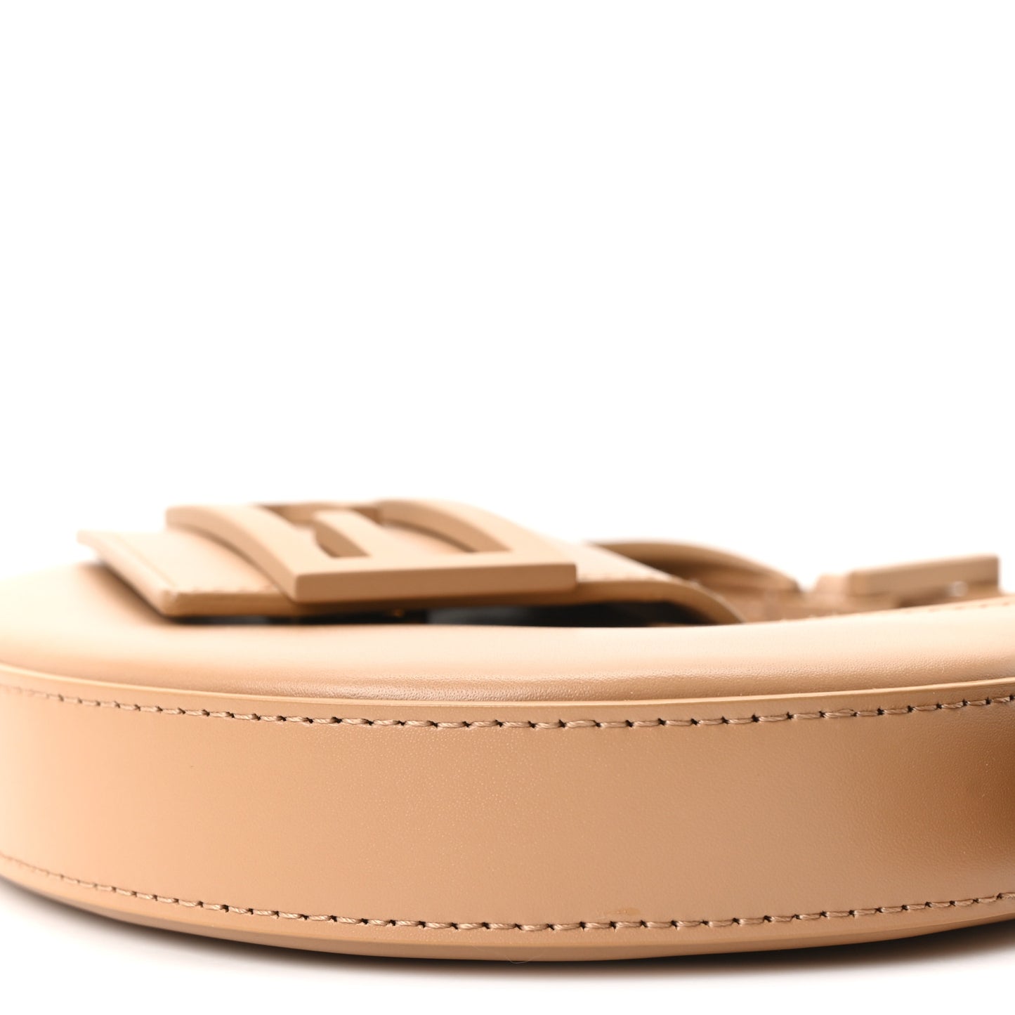 Vitello King Mini Cookie Hobo Bag Miele Scuro