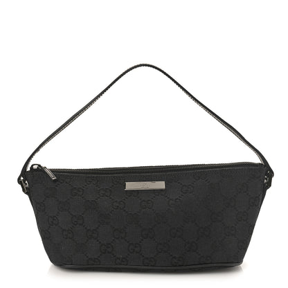 Gucci Monogram Boat Pochette Black 1 of 10