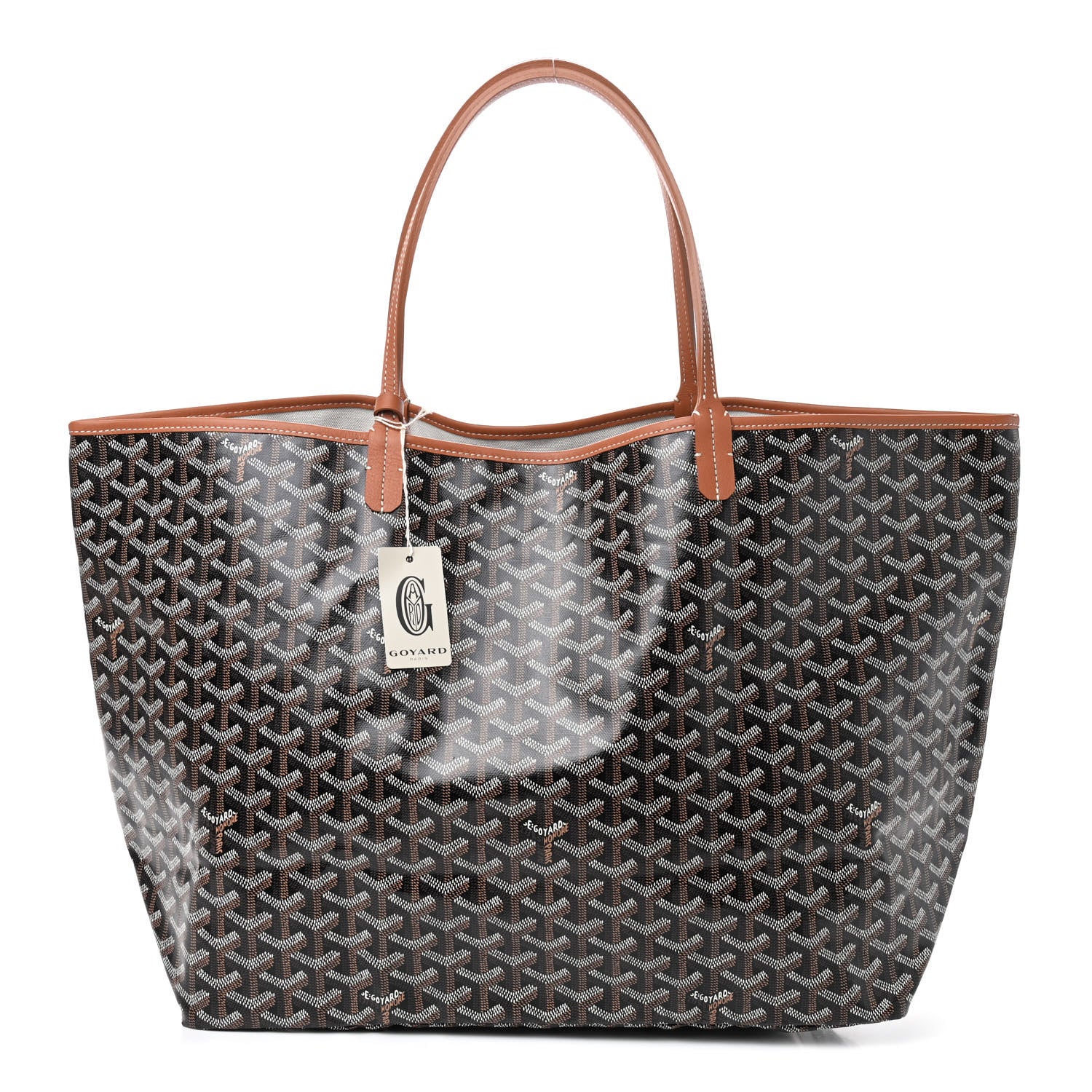 Goyard Goyardine Saint Louis GM Black Gold 3 of 10