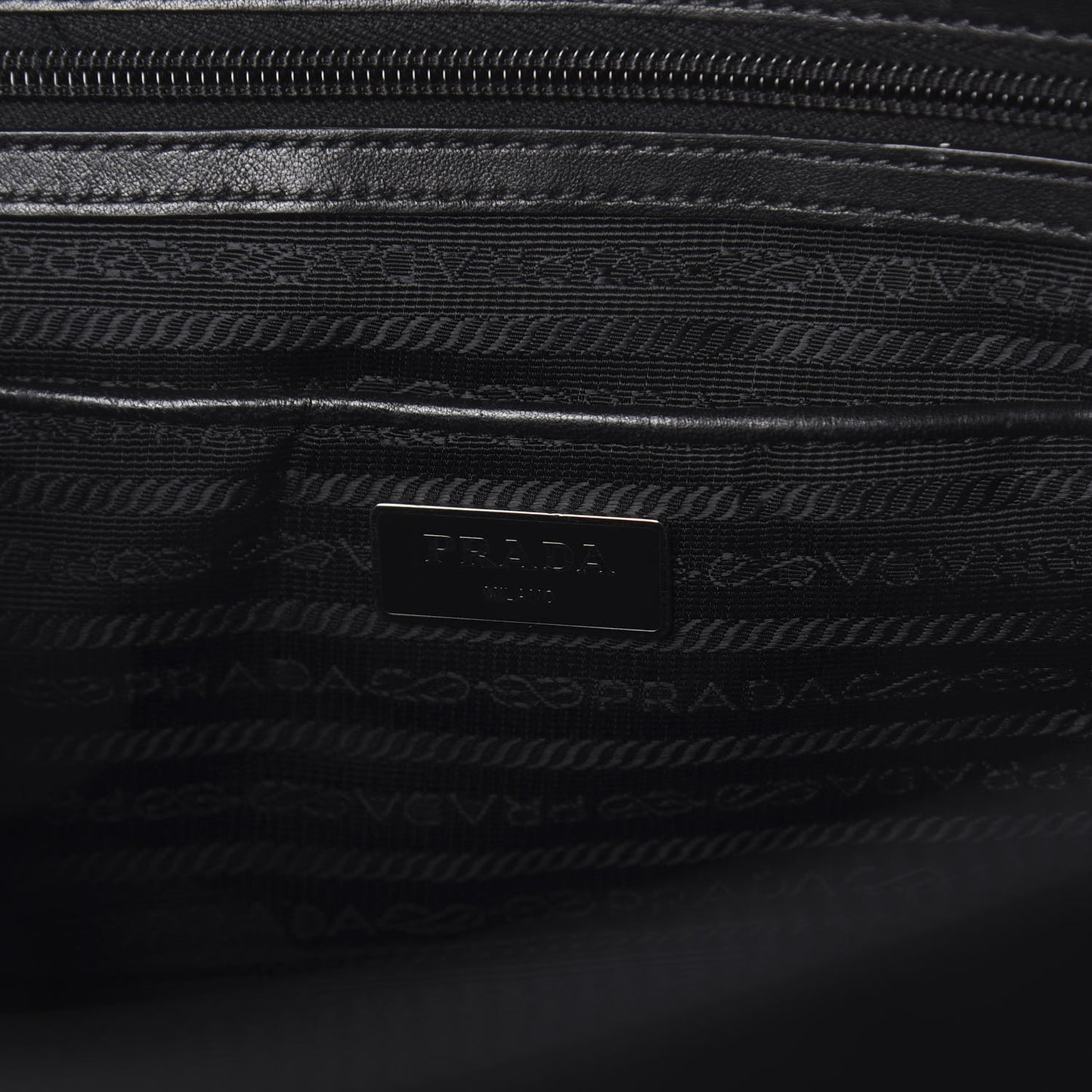Tessuto Nylon Quilted Shopping Tote Black
