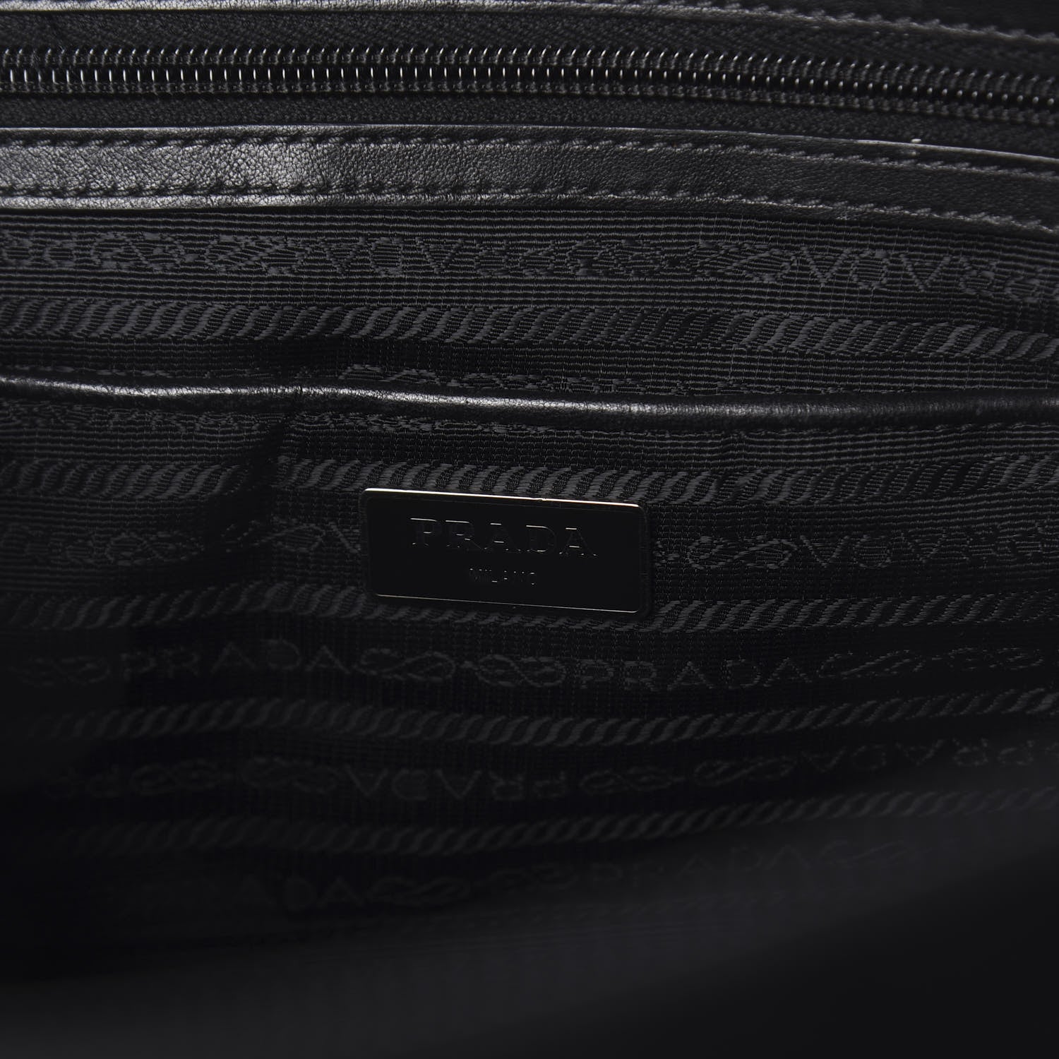 Prada Tessuto Nylon Quilted Shopping Tote Black 5 of 8