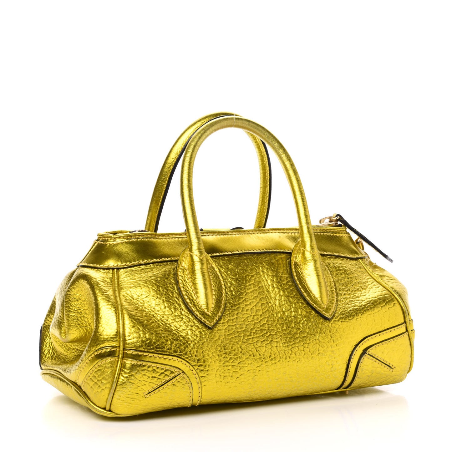 Prorsum Metallic Calfskin Medium Blaze Satchel Gold
