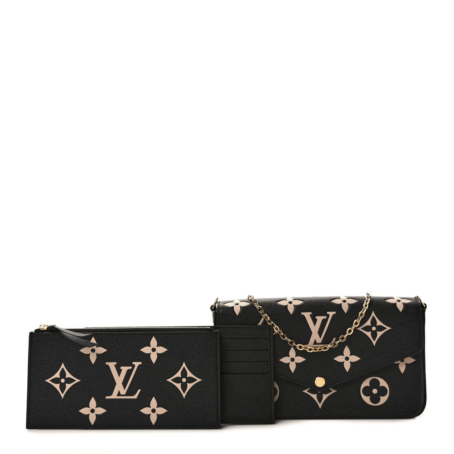 Empreinte Monogram Giant Felicie Pochette Black Beige