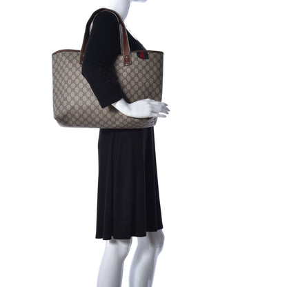 Gucci GG Plus Monogram Medium Signature Web Loop Tote Brown 2 of 15