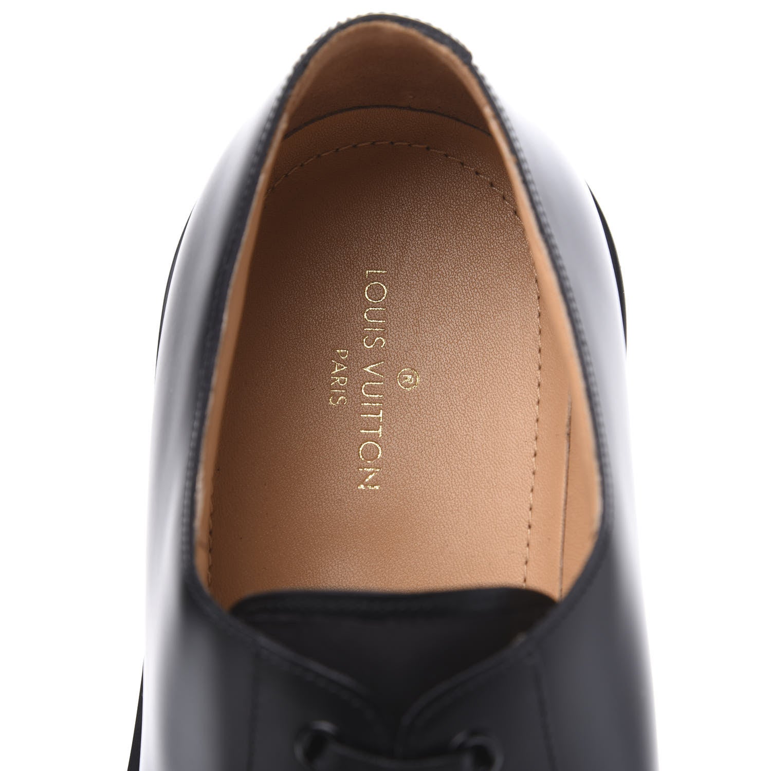 Louis Vuitton Calfskin Mens Uniforme Derby Relax 7 Black 6 of 8