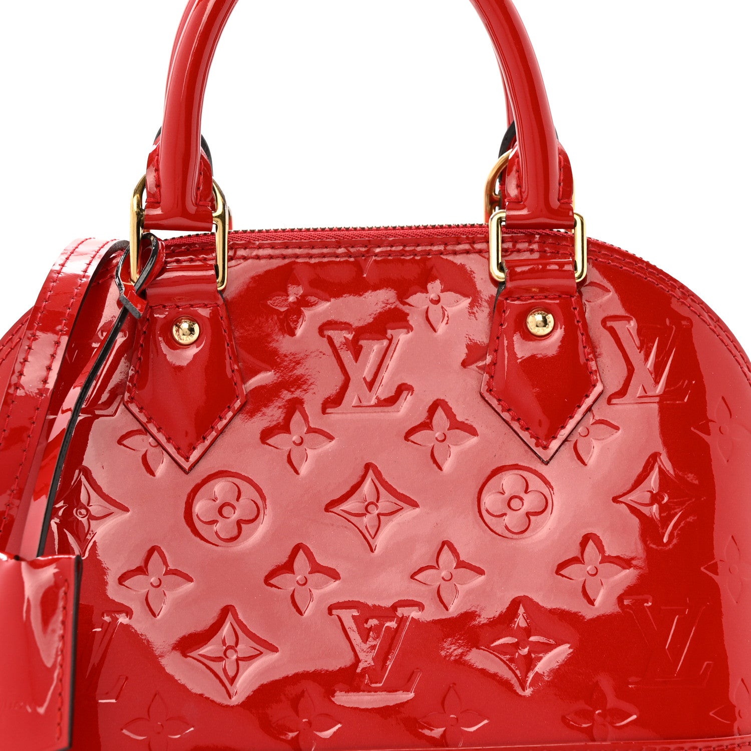 Louis Vuitton Vernis Alma BB Cherry 8 of 11