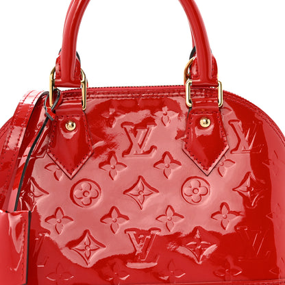 Louis Vuitton Vernis Alma BB Cherry 8 of 11