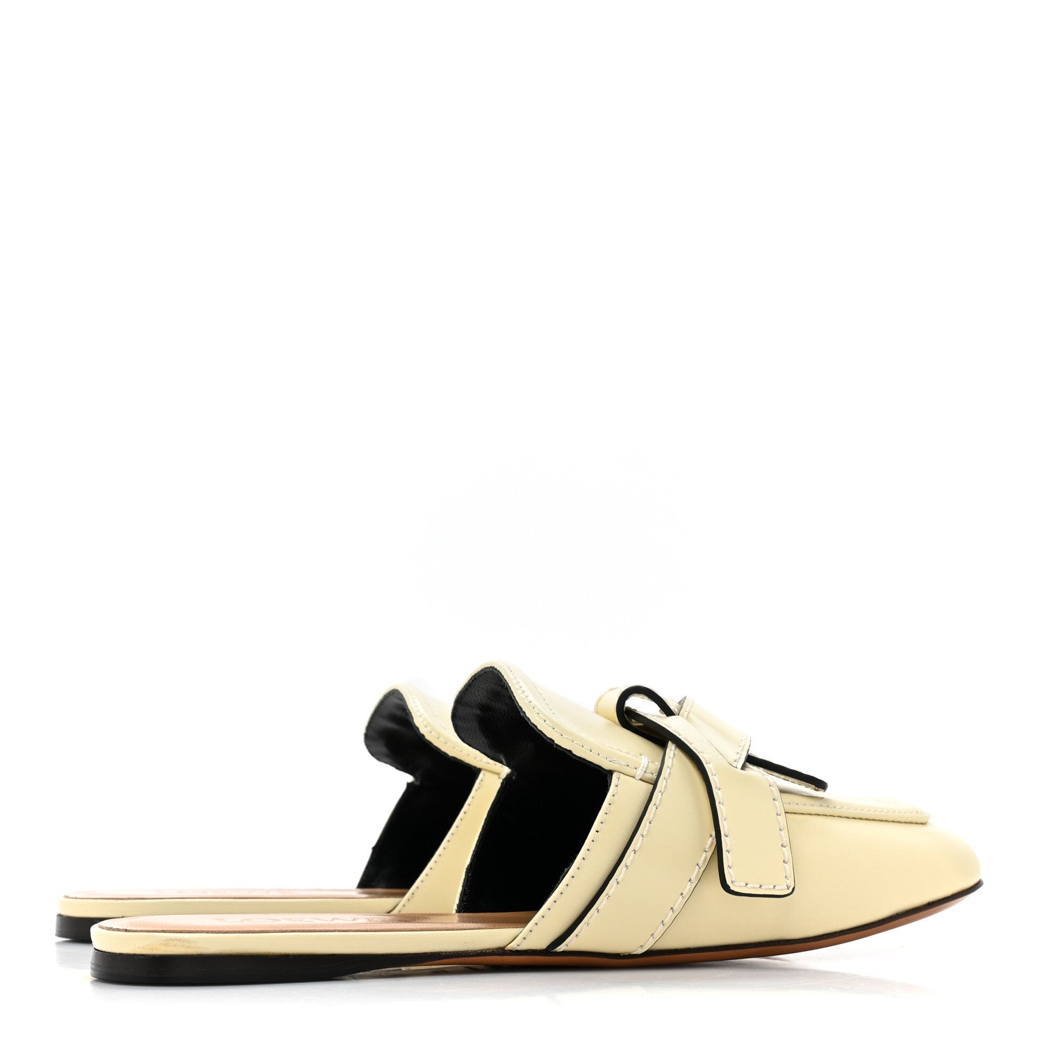 Loewe Calfskin Gate Mule Sandals 37 Milk 4 of 14