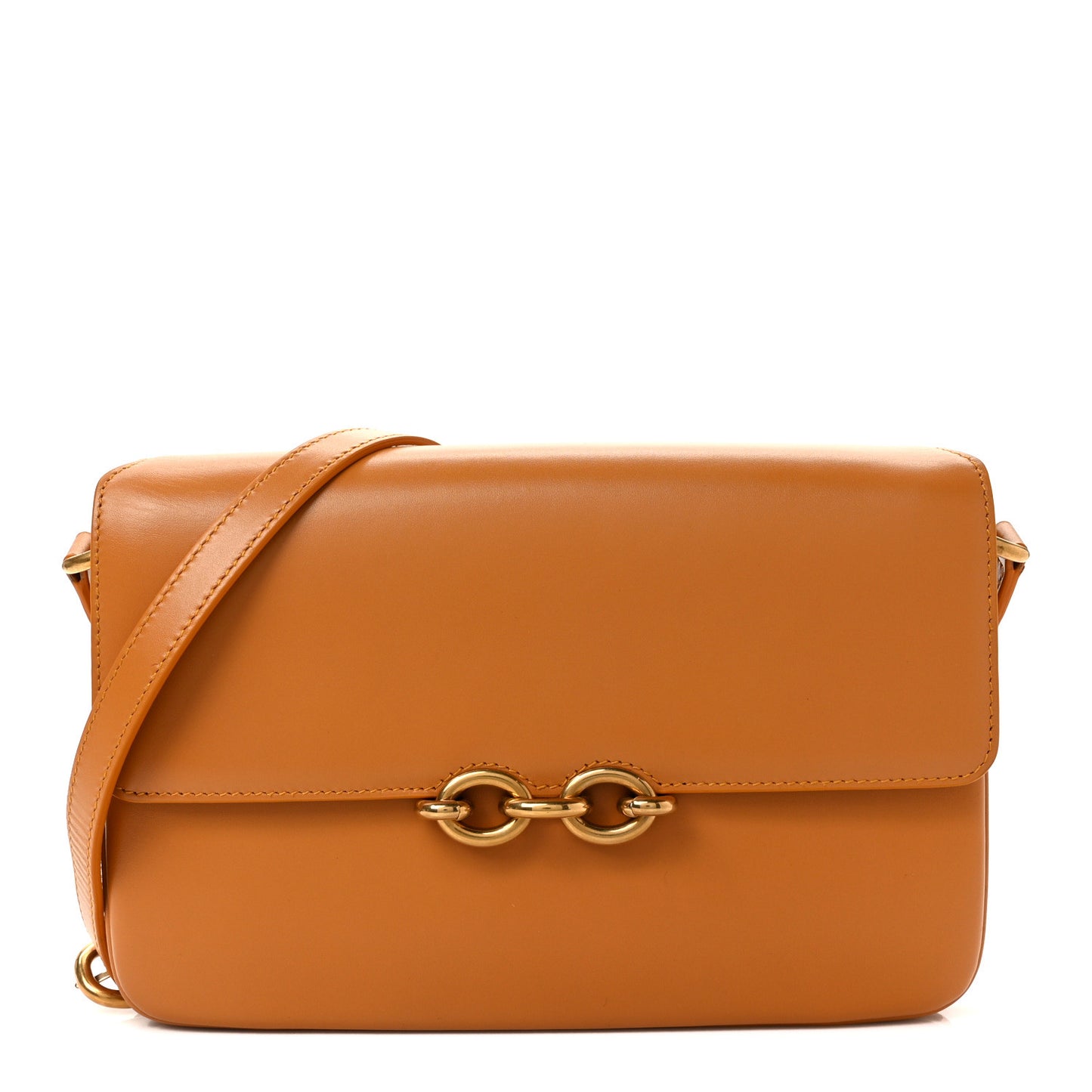 Smooth Calfskin Le Maillon Satchel Yellow