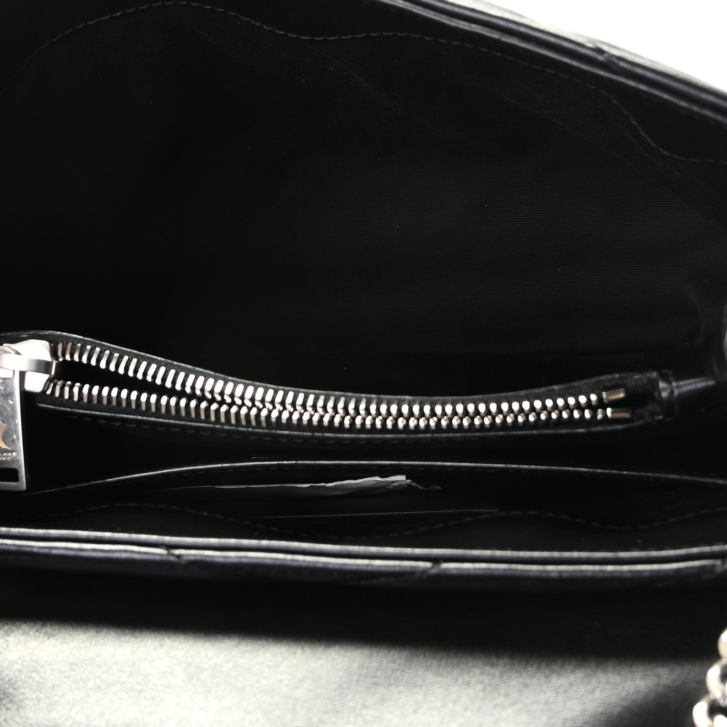 Calfskin Y Quilted Monogram Small Loulou Chain Satchel Black