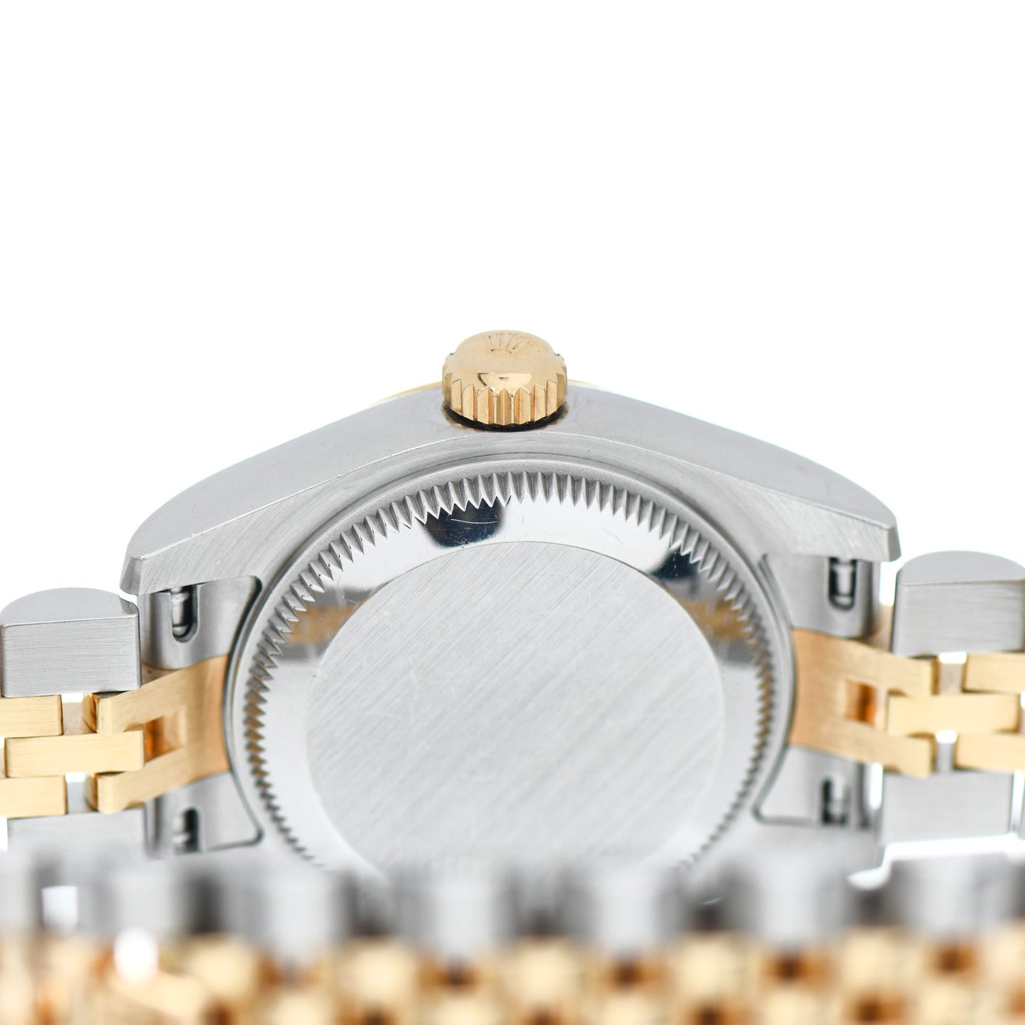Stainless Steel 18K Yellow Gold Diamond 26mm Oyster Perpetual Datejust Watch White 179173