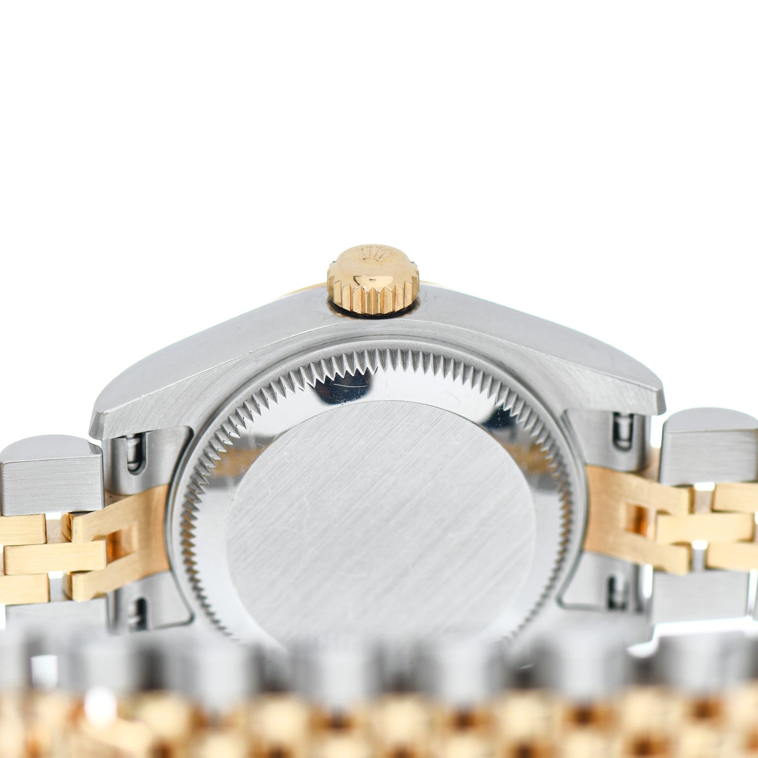 Rolex Stainless Steel 18K Yellow Gold Diamond 26mm Oyster Perpetual Datejust Watch White 179173 4 of 4