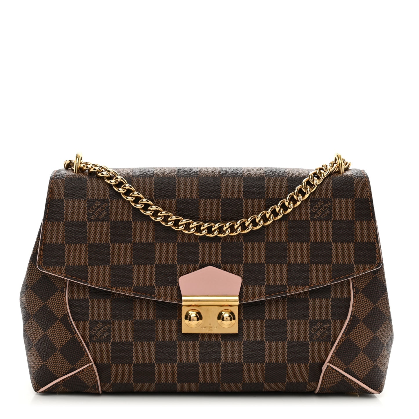 Damier Ebene Caissa Clutch Rose Ballerine
