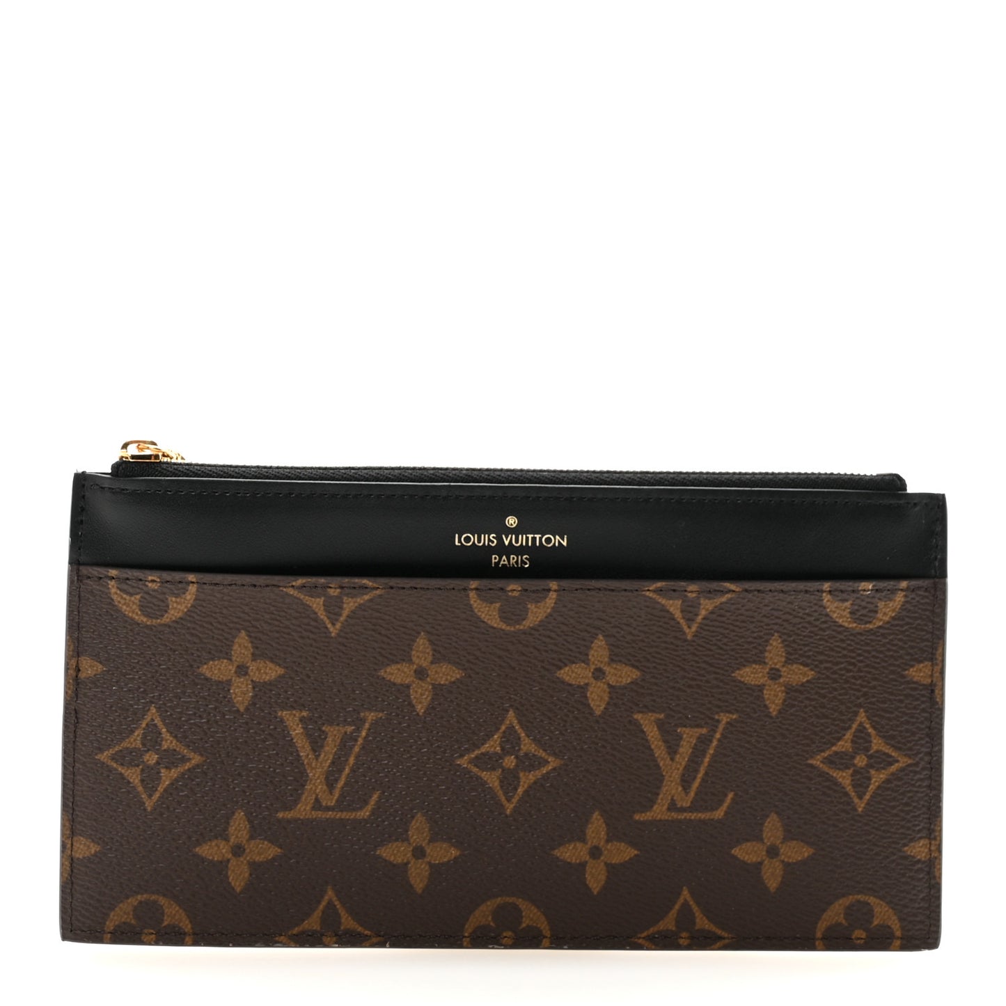 Monogram Slim Purse Black