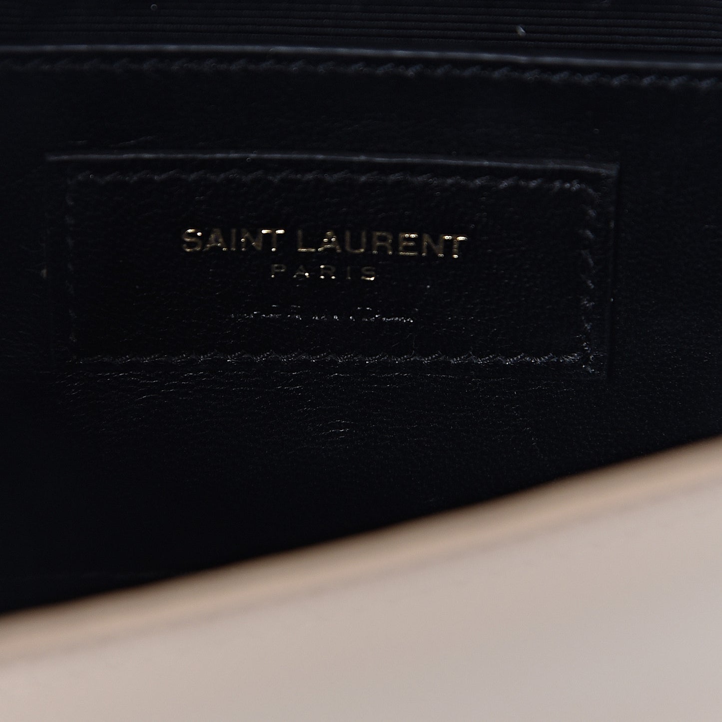 Grain De Poudre Small Monogram Kate Satchel Dark Beige