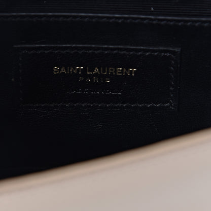 Saint Laurent Grain De Poudre Small Monogram Kate Satchel Dark Beige 6 of 9