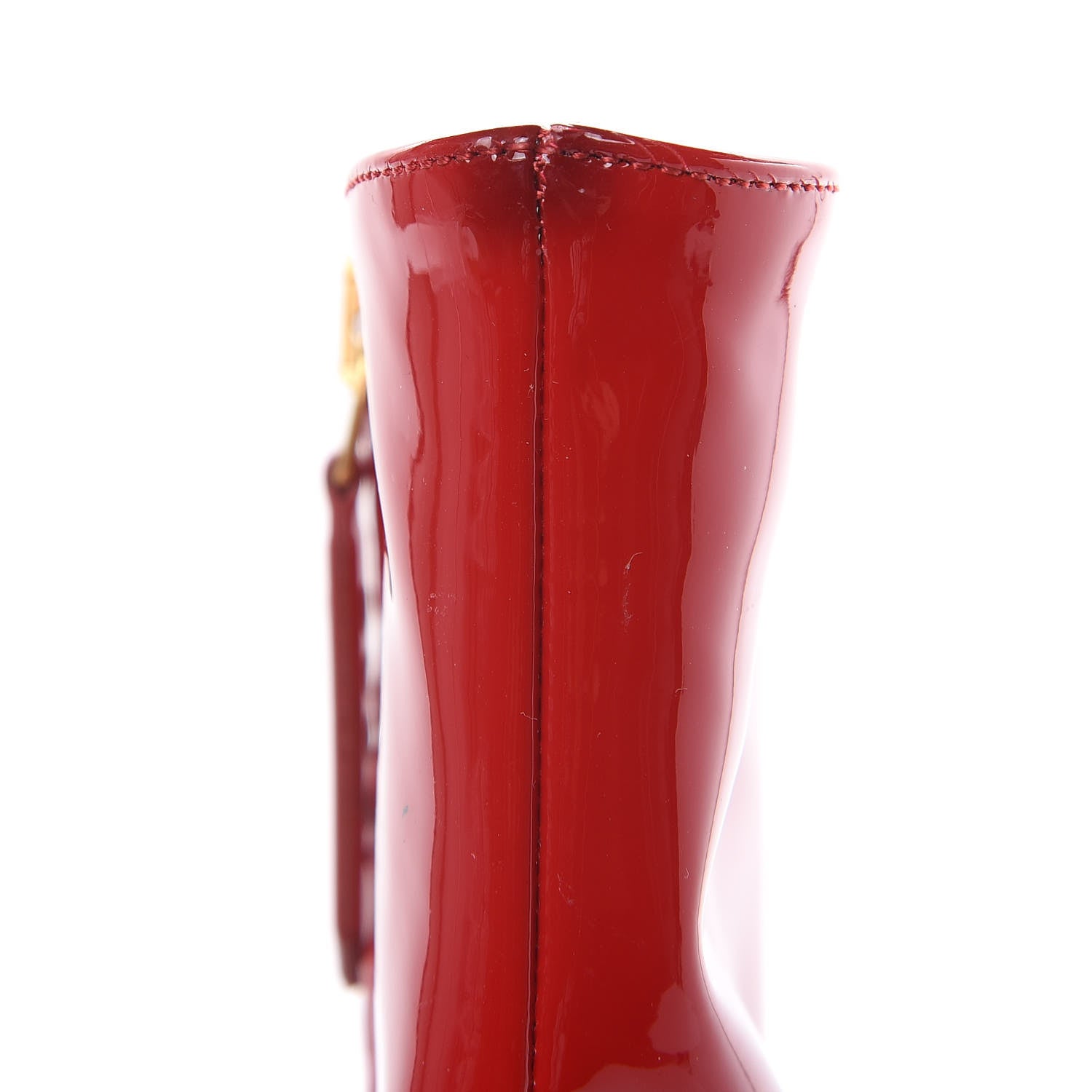 Gucci Vernice GG Victoire 55mm Ankle Boots 39 Hibiscus Red 8 of 13