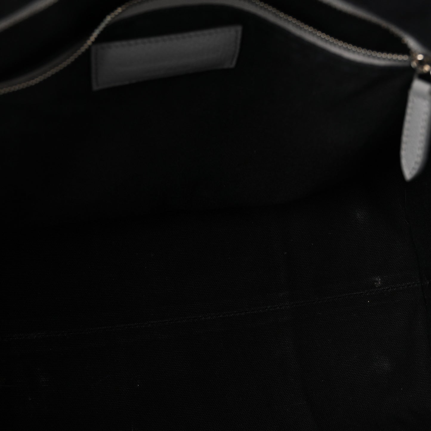 Grained Calfskin Medium Legend Satchel Grey Melange
