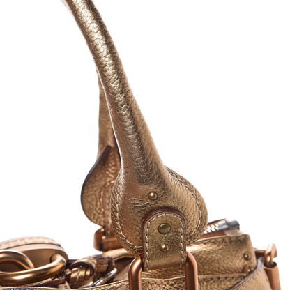 Chloe Metallic Calfskin Medium Paddington Satchel Gold 12 of 12