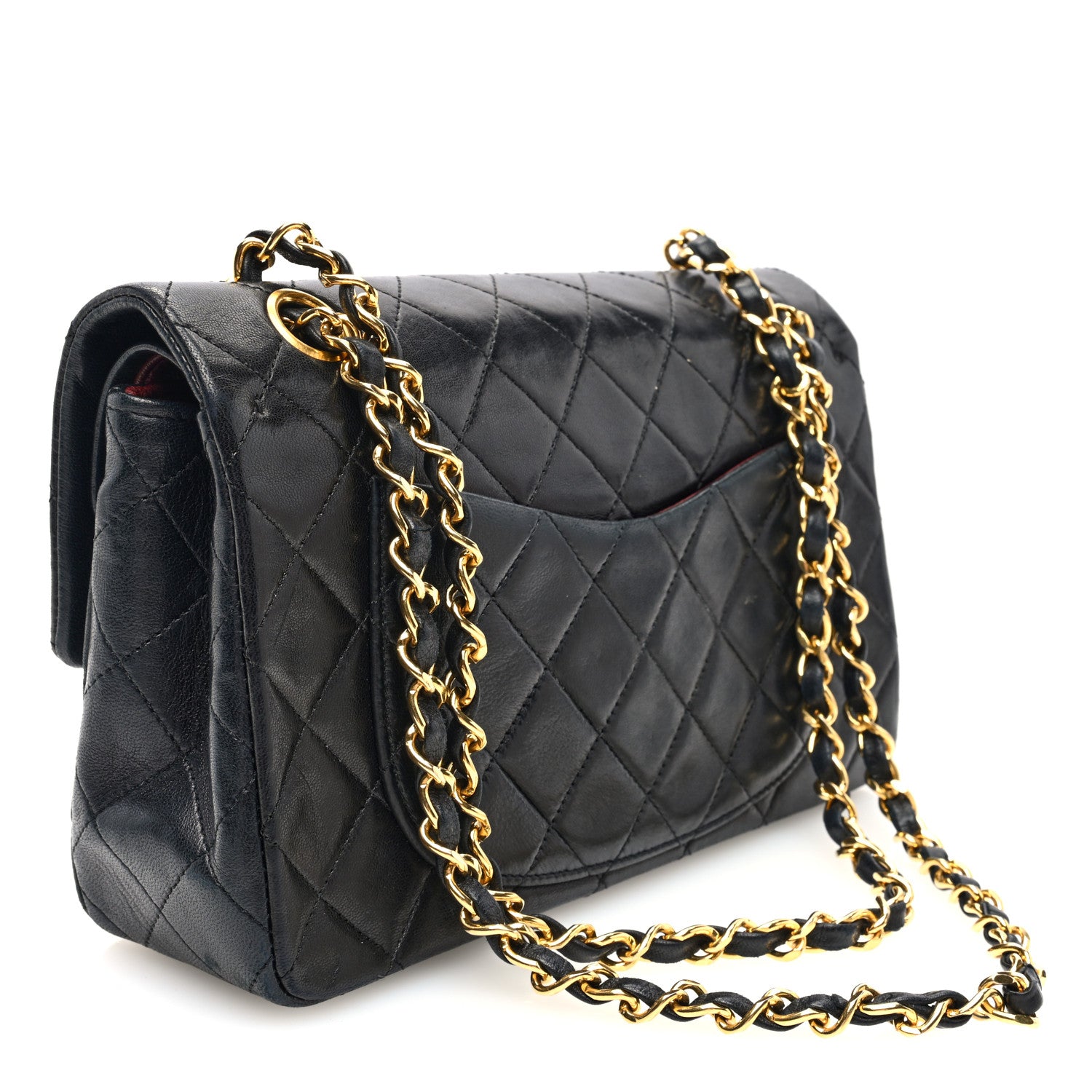 Chanel Lambskin Quilted Small Double Flap Black 3 of 10