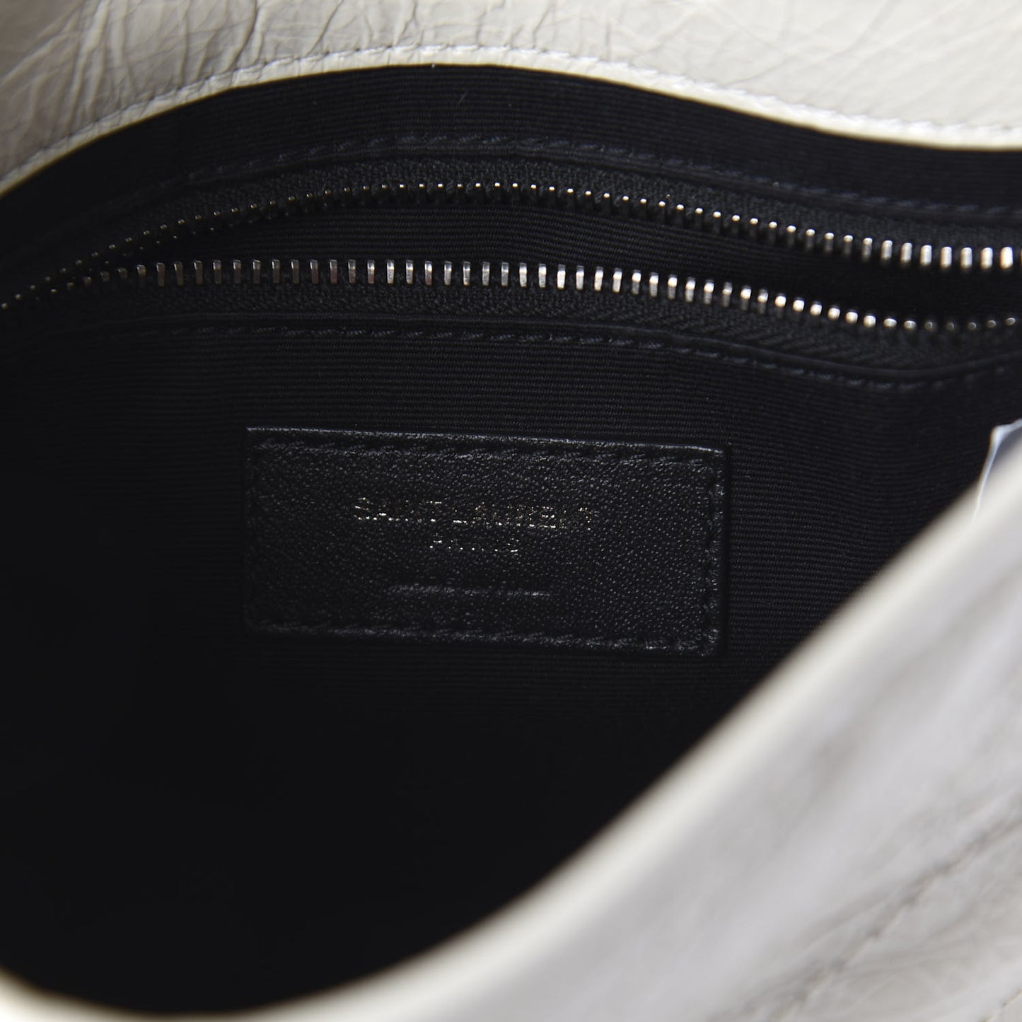 Crinkled Calfskin Matelasse Monogram Niki Chain Wallet Crema Soft