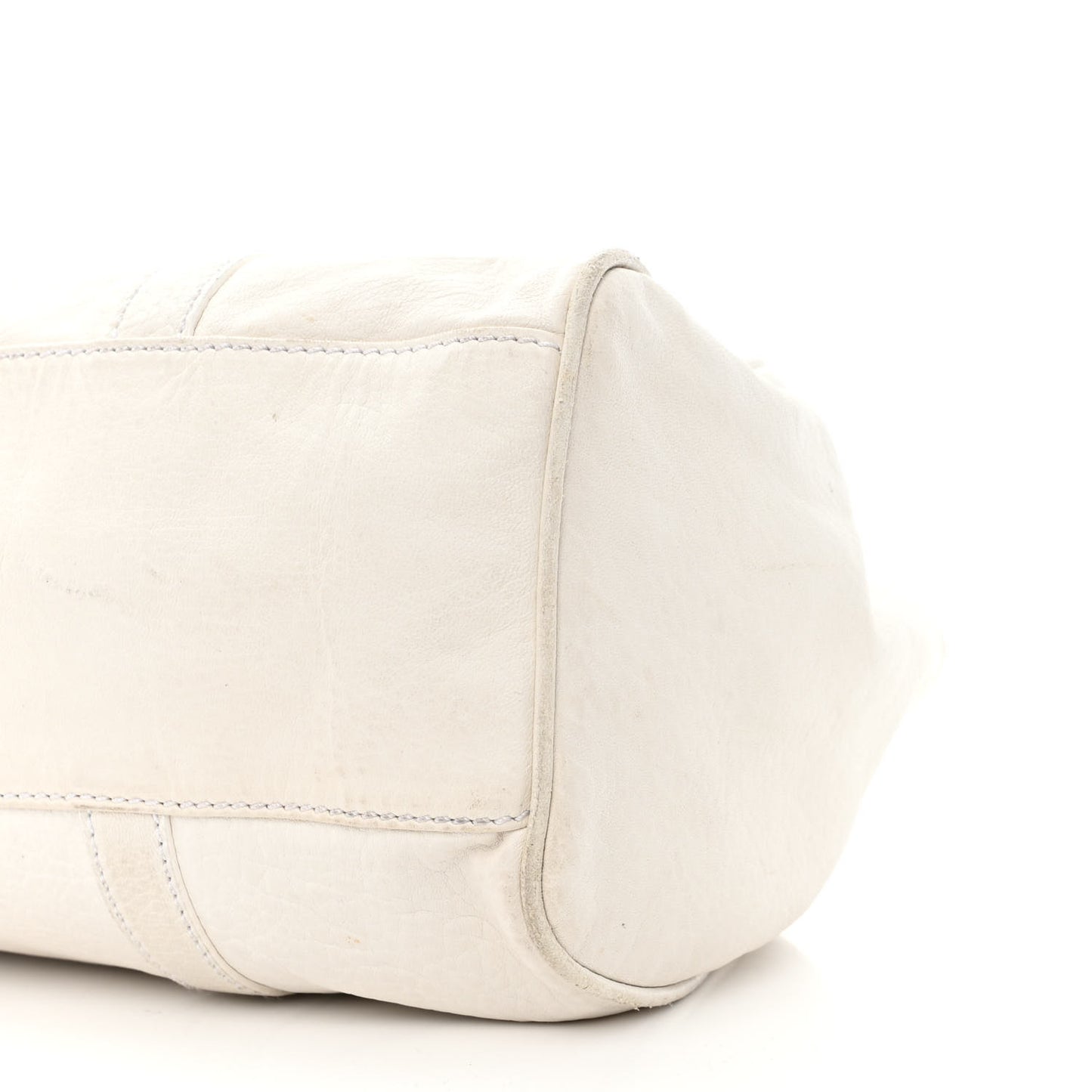 Calfskin Forever Shoulder Bag White