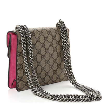 Gucci GG Supreme Monogram Mini Dionysus Shoulder Bag Pink 3 of 11