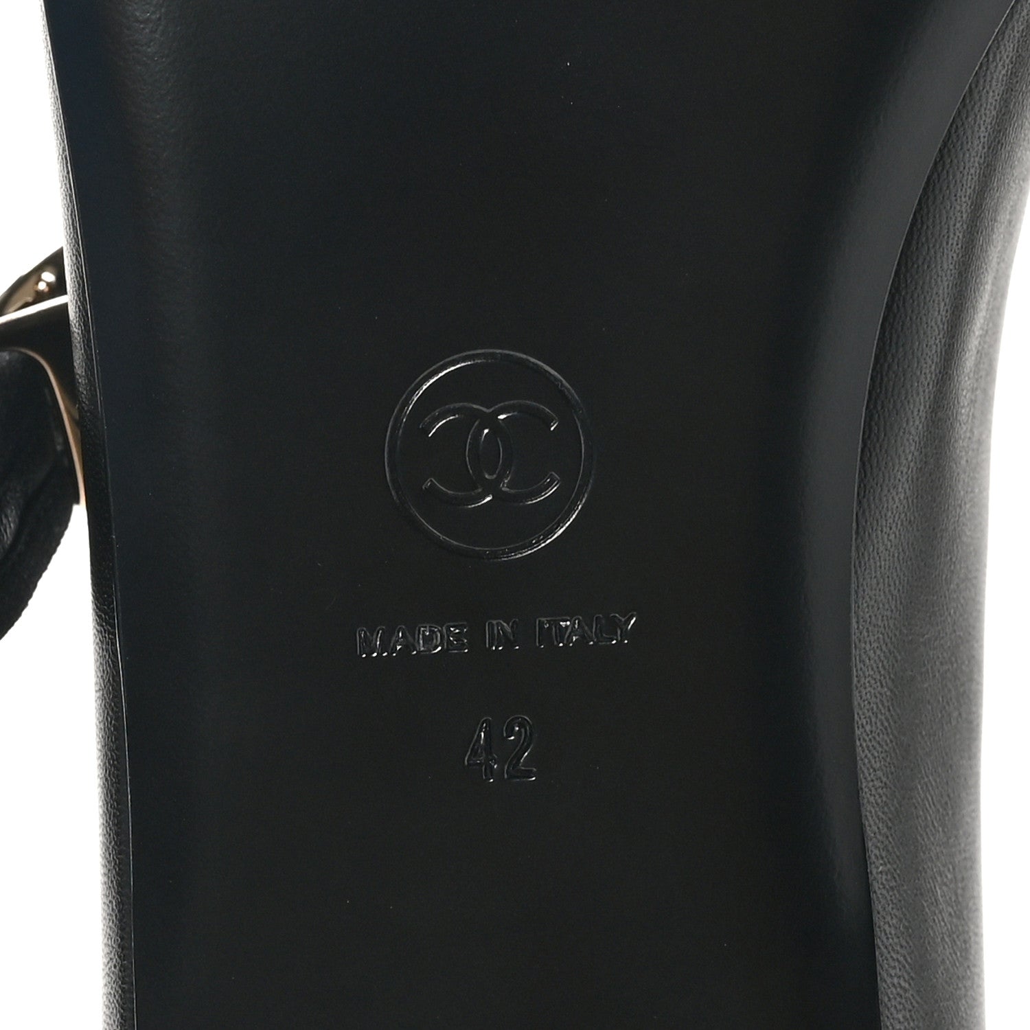 Chanel Lambskin Mary Jane Flats 42 Black 9 of 9