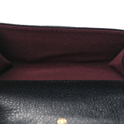 Chanel Caviar Quilted Flap Card Holder Black 5 of 9