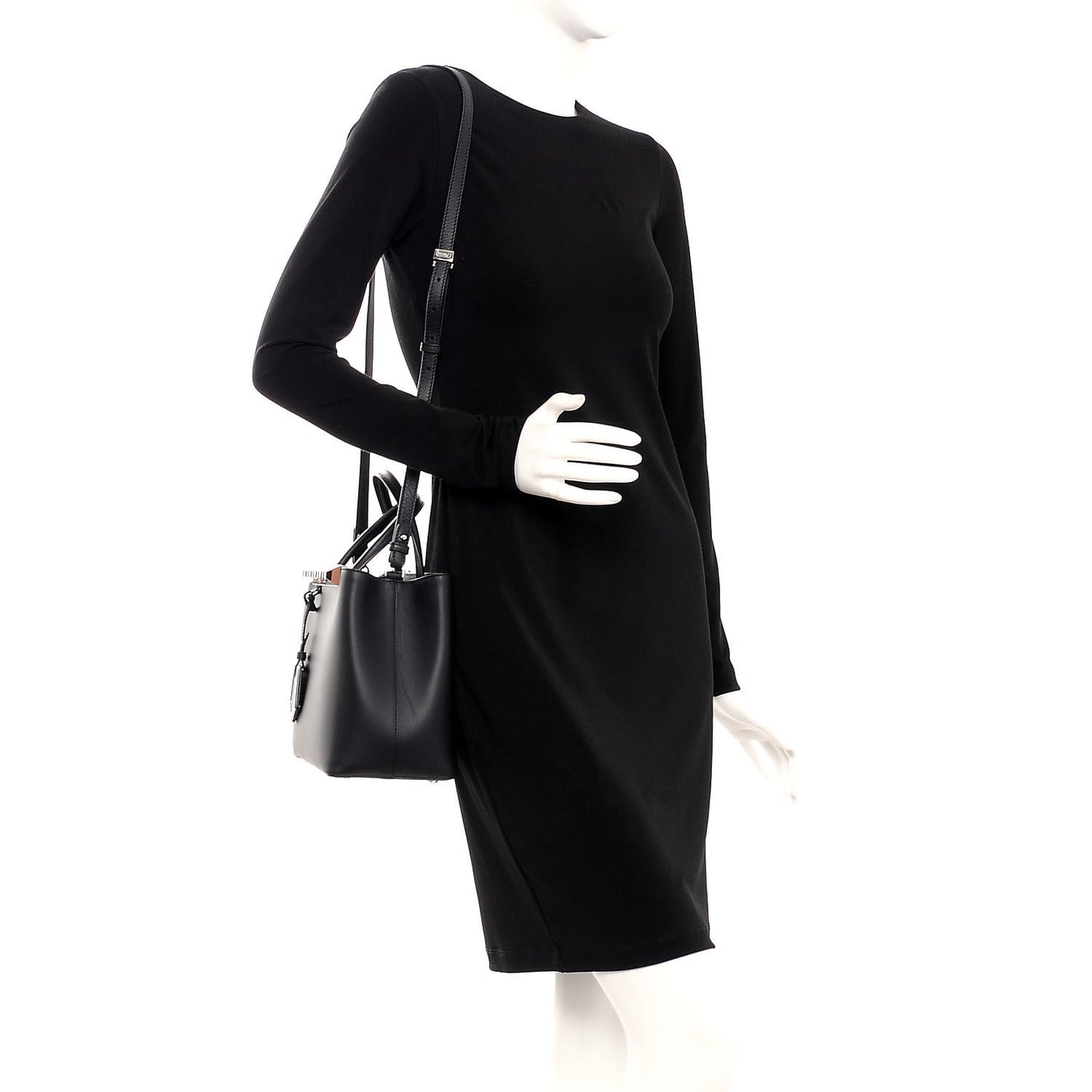 Vitello Baltico Dolce Studded Petite 2Jours Tote Black Multicolor
