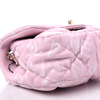 Chanel Printed Lambskin Quilted CC Mini Flap Pink 8 of 10