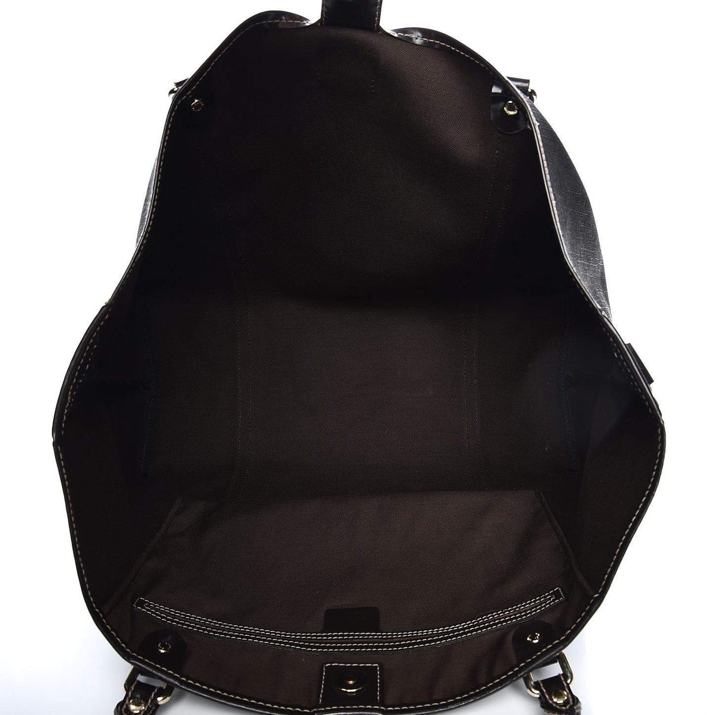 GG Plus Monogram Large Joy Tote Dark Brown