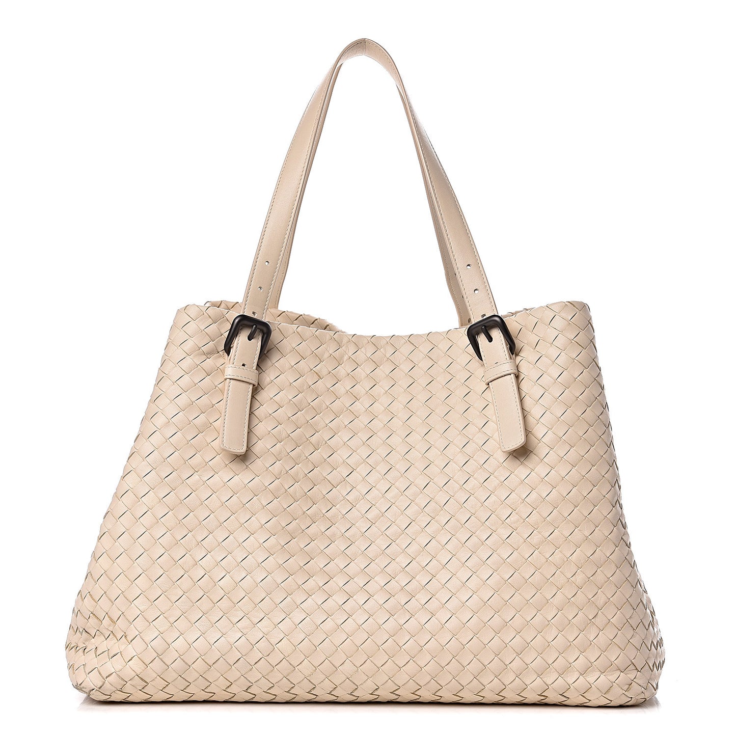 Nappa Intrecciato Large Cesta Tote White