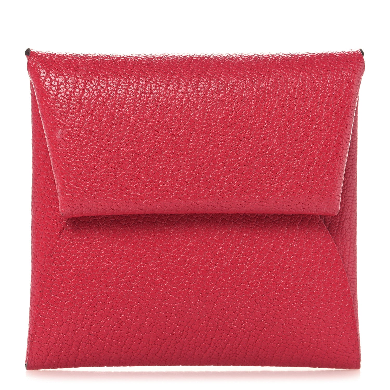 Hermes Chevre Mysore Bastia Coin Purse Rose Shocking 1 of 8