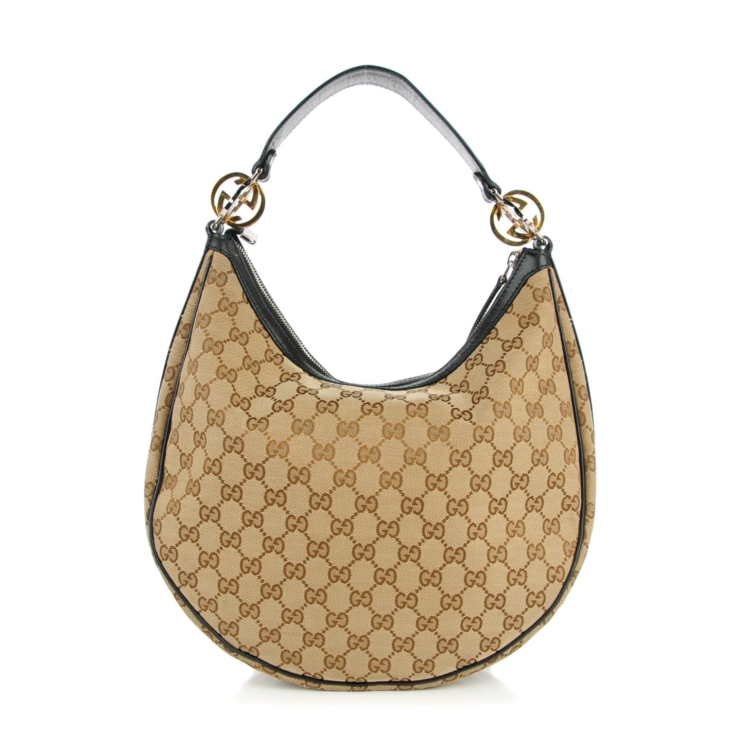 Gucci Monogram Medium GG Twins Hobo Black 1 of 8