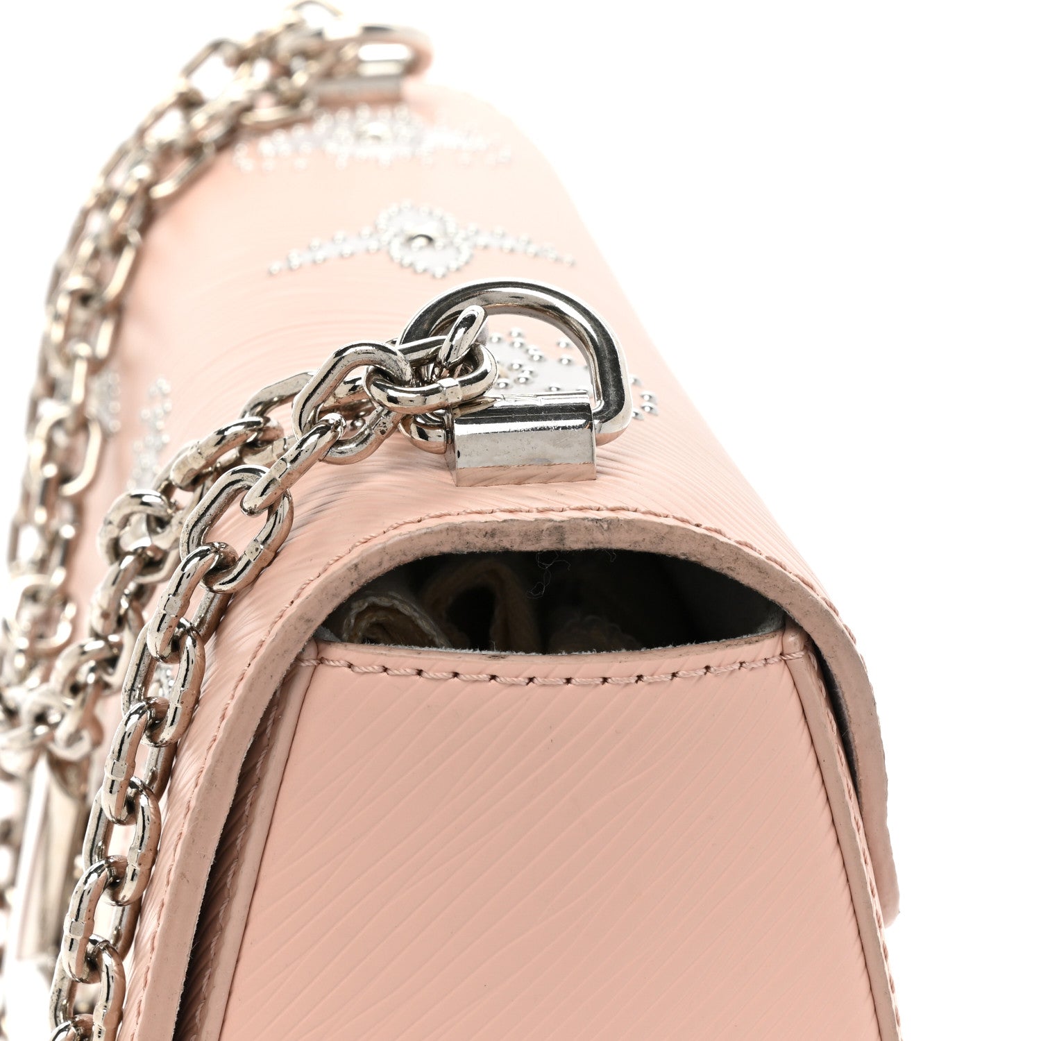 Louis Vuitton Epi Mechanical Flowers Twist Shoulder Bag MM Rose Ballerine 18 of 19