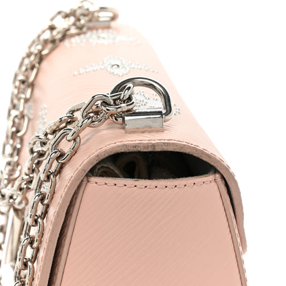 Louis Vuitton Epi Mechanical Flowers Twist Shoulder Bag MM Rose Ballerine 18 of 19