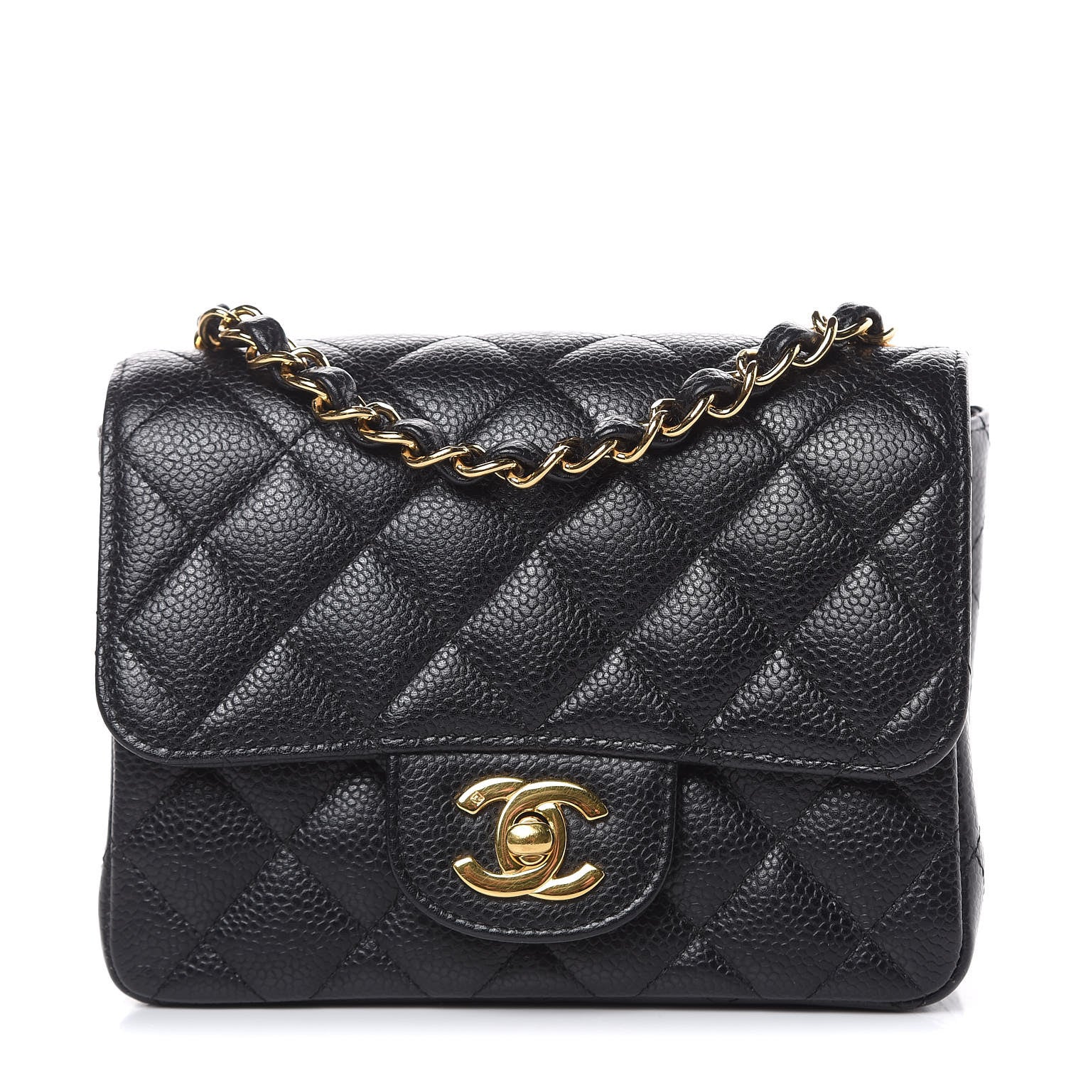Chanel Caviar Quilted Mini Square Flap Black 1 of 12