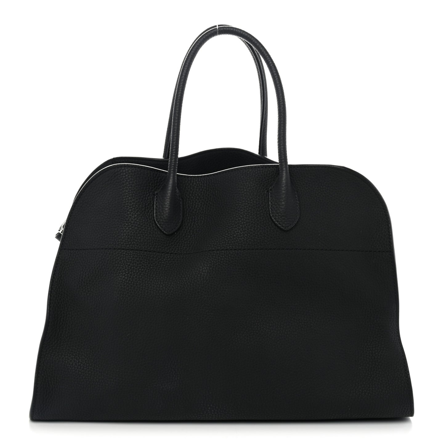 Matte Grained Calfskin Soft Margaux 15 Black
