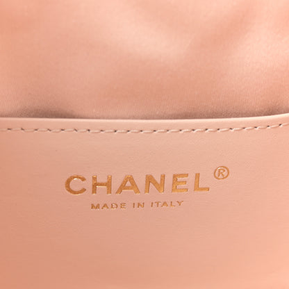 Chanel Metallic Caviar Quilted Mini Chanel 25 Handbag Copper 6 of 10