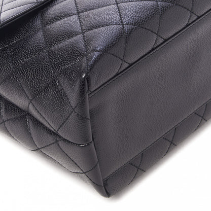 Chanel Caviar Quilted Jumbo Kelly Flap Black 6 of 10