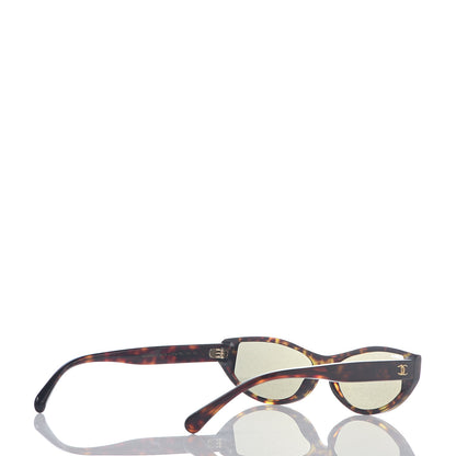 Chanel Acetate 24K Gold Mirror Oval Sunglasses 5415 Brown 4 of 6